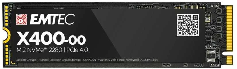 Emtec X400 Power Pro 1TB M.2 2280 PCI-E x4 Gen4 NVMe SSD (ECSSD1TX400)