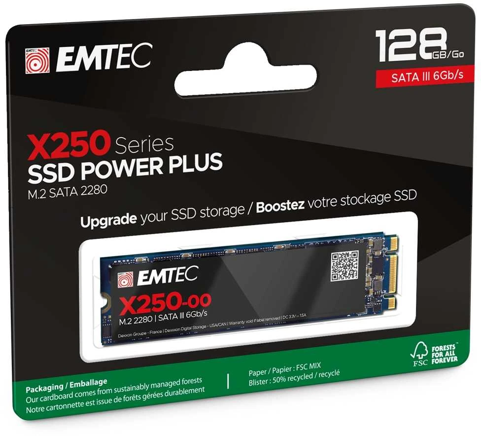 Emtec SSD M2 Sata X250 128GB Power Plus