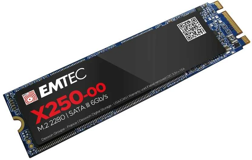 Disk SSD Emtec X250 512GB M.2 2280 SATA III (ECSSD512GX250)