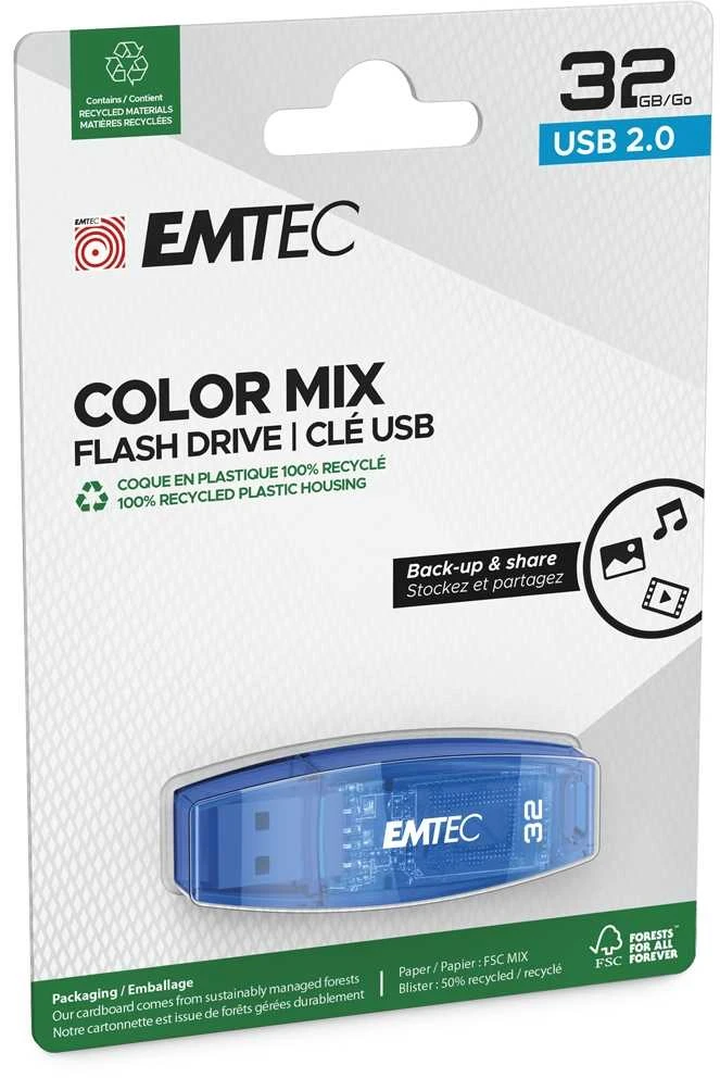 Mėlyna Emtec USB2.0 C410 32GB Mėlyna