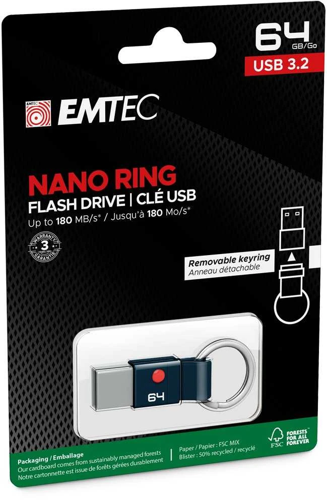 Emtec USB3.2 Nano Ring T100 64GB