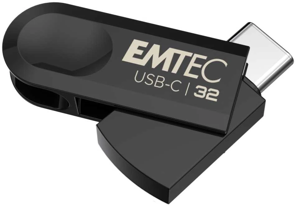 Pendrive Emtec C280 32 GB USB Type-C 3.2 Gen 1 Juodas (ECMMD32GC283)