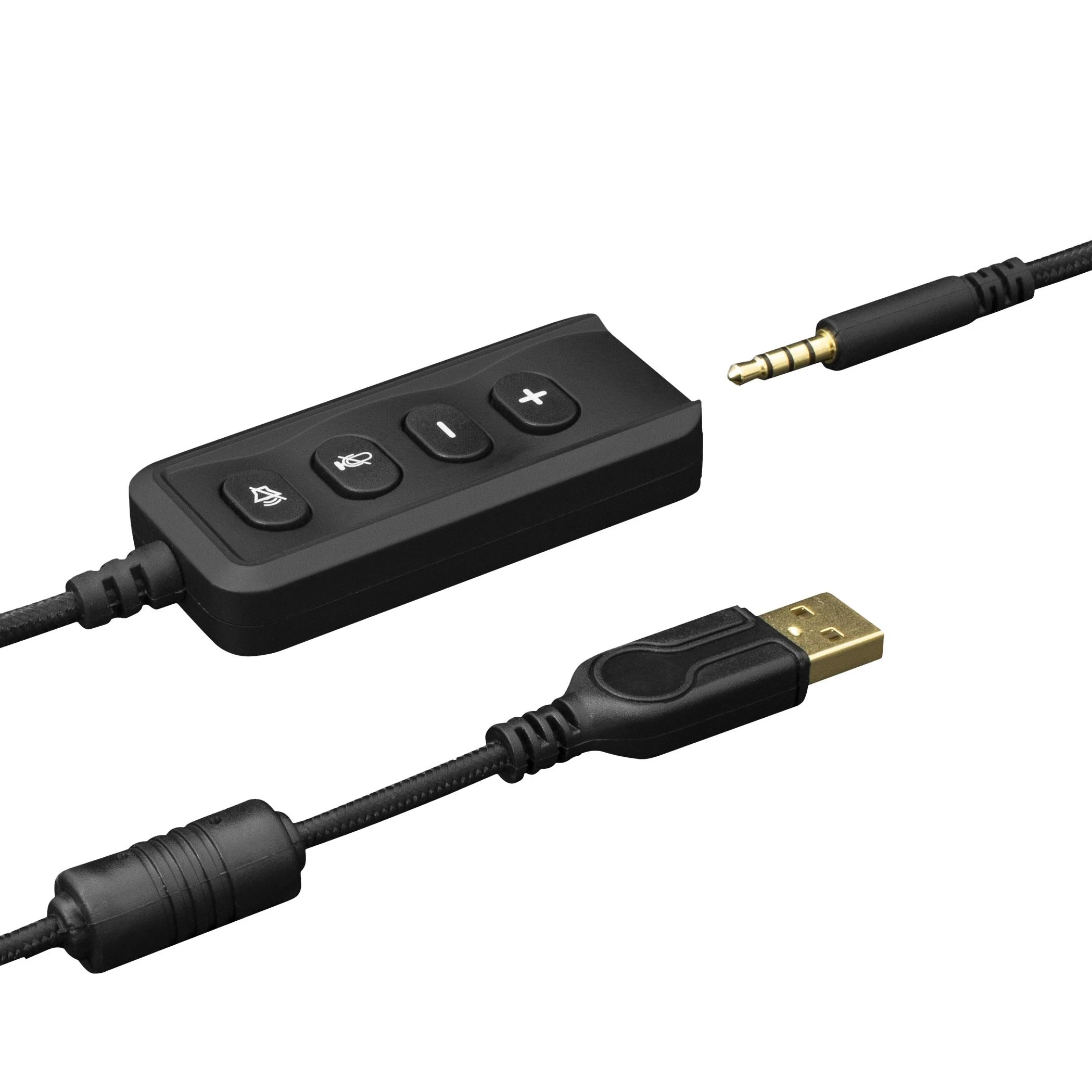 Žaidimų Ausinės eShark Taiko, atjungiamas mikrofonas, virtualus 7.1 erdvinis garsas, USB garso plokštė