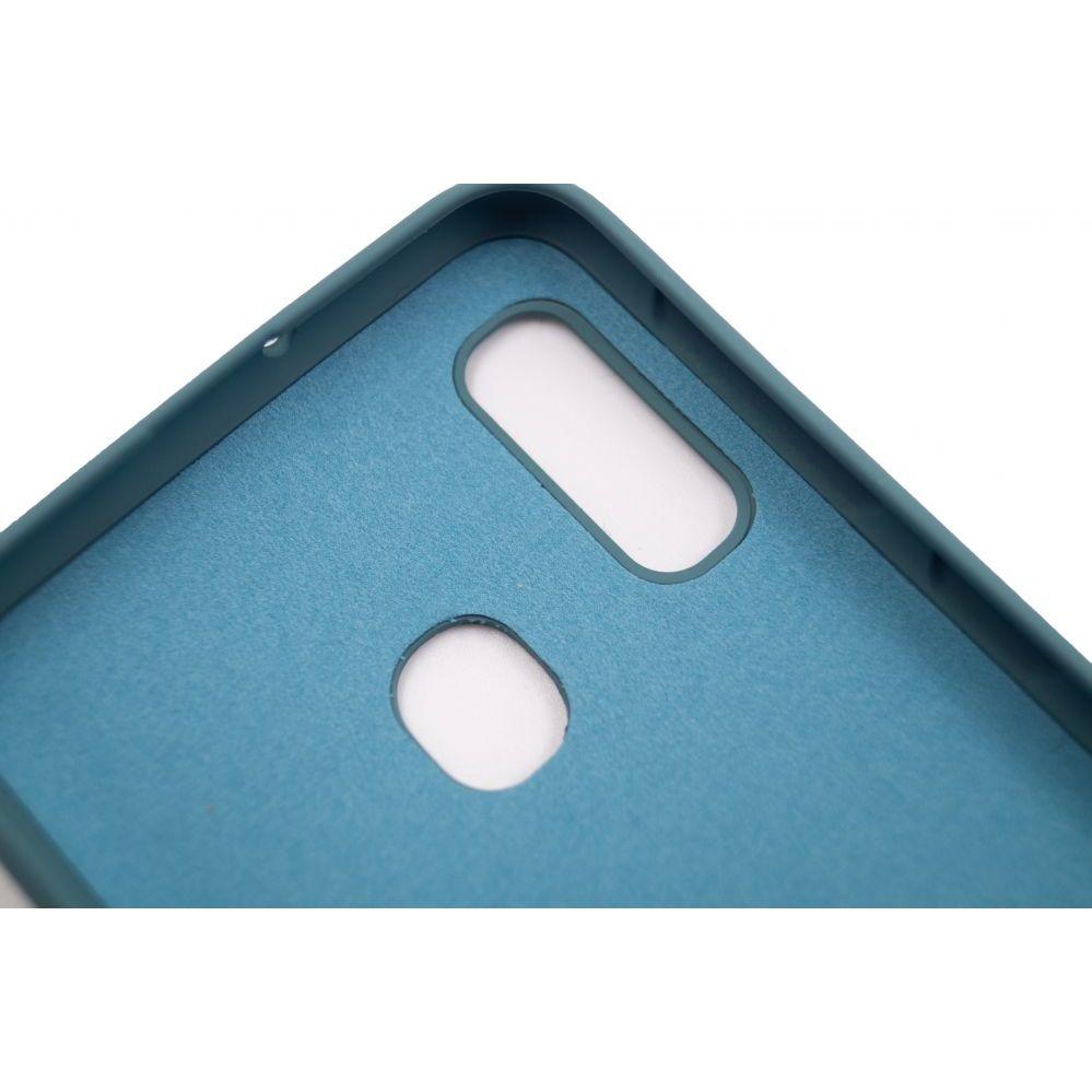 Evelatus Samsung A20e Soft Touch Silikoninis dėklas with Strap Mėlyna