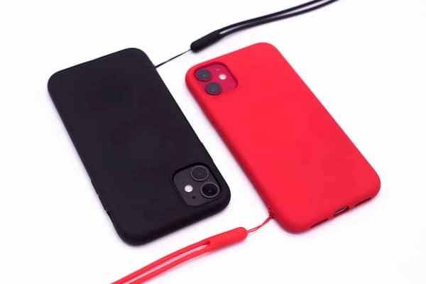 Evelatus Samsung A20e Soft Touch Silikoninis dėklas with Strap Mėlyna