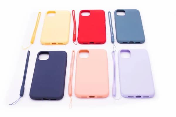 Evelatus Samsung A20e Soft Touch Silikoninis dėklas with Strap Mėlyna