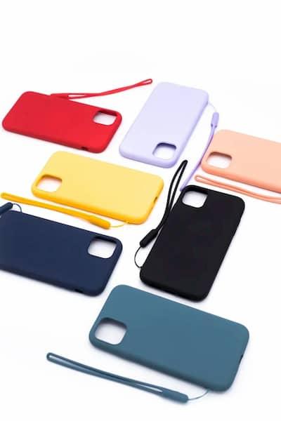 Evelatus Samsung A20e Soft Touch Silikoninis dėklas with Strap Mėlyna