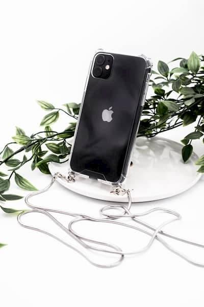 Dėklas Evelatus Samsung A30s Case with rope Juodas Transparent
