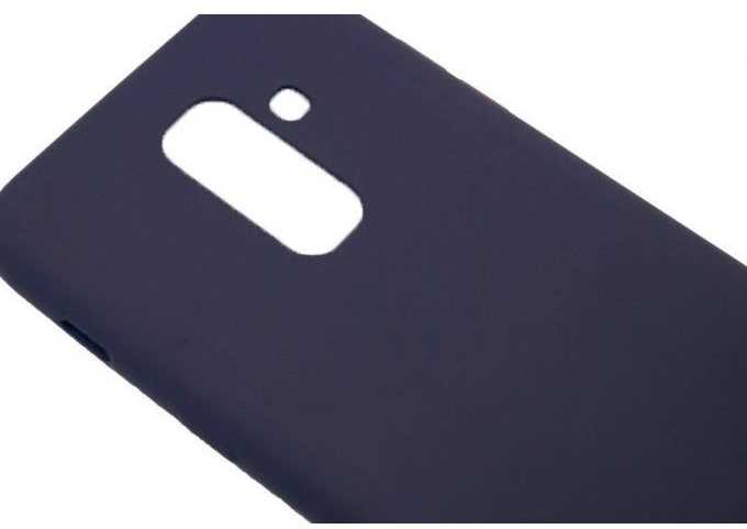 Evelatus Samsung Galaxy A6 Plus 2018 Nano Silikoninis dėklas Soft Touch TPU Midnight Mėlyna