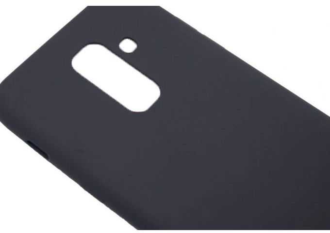 Evelatus Samsung Galaxy A6 Plus 2018 Nano Silikoninis dėklas Soft Touch TPU Juodas