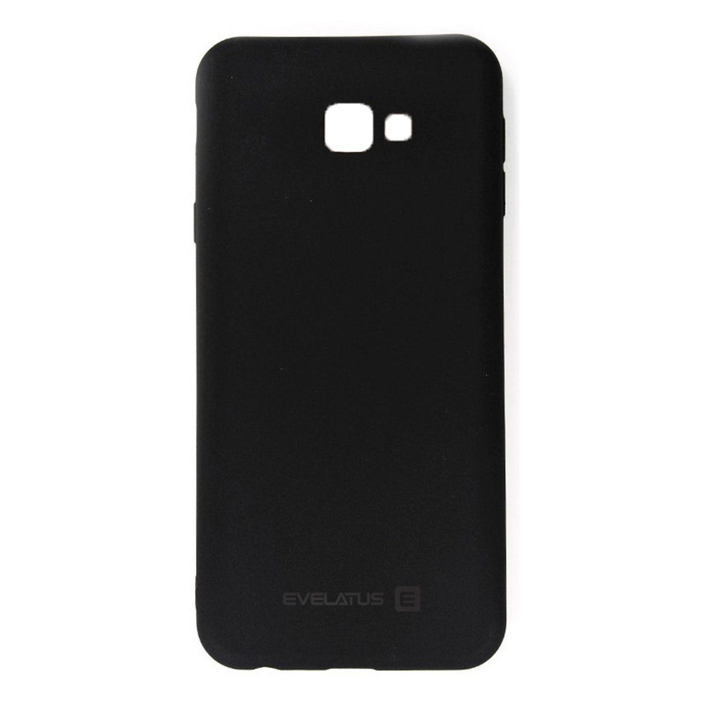 Evelatus Samsung J4 Plus Silikoninis dėklas Juodas
