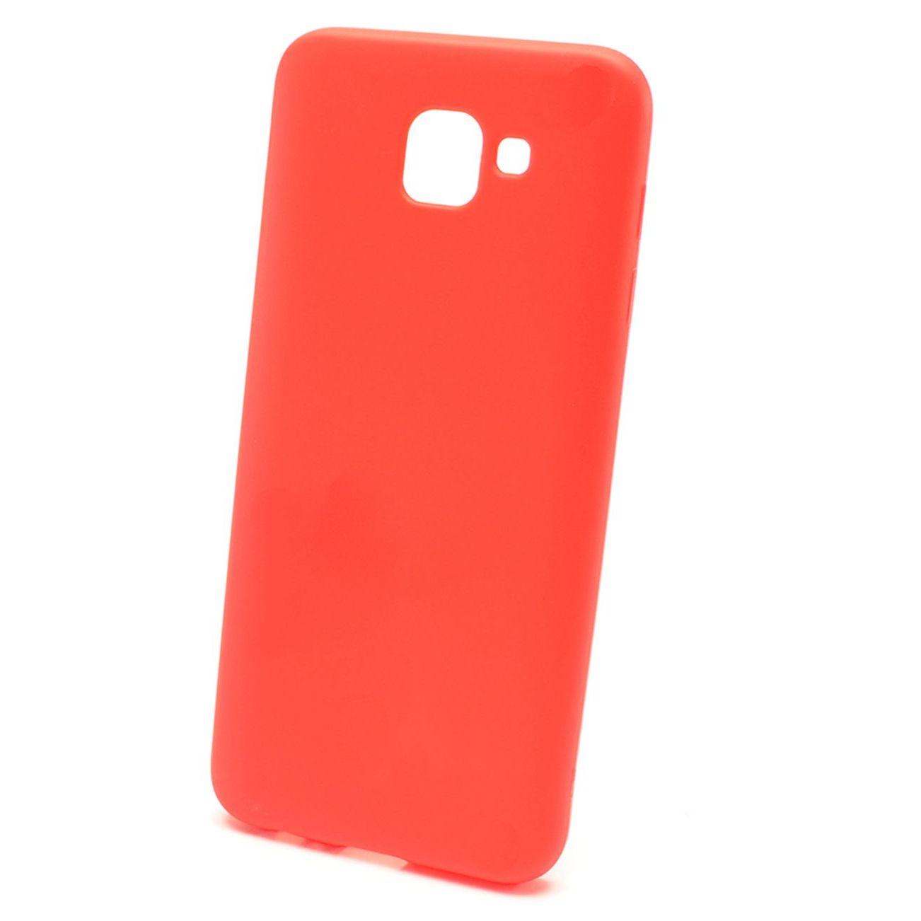Evelatus Samsung J4 Plus Silikoninis dėklas Raudona