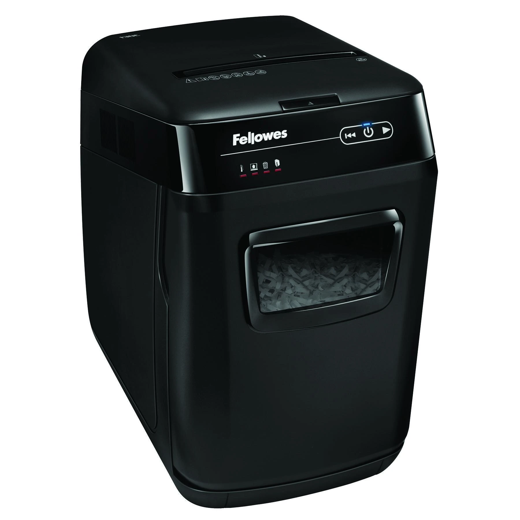 Fellowes kryžminio pjovimo smulkintuvas | AutoMAX 150C | Juodas | Popieriaus smulkintuvas | Kompaktinių diskų smulkintuvas | Kreditinių kortelių smulkintuvas | Automatinis padavimas