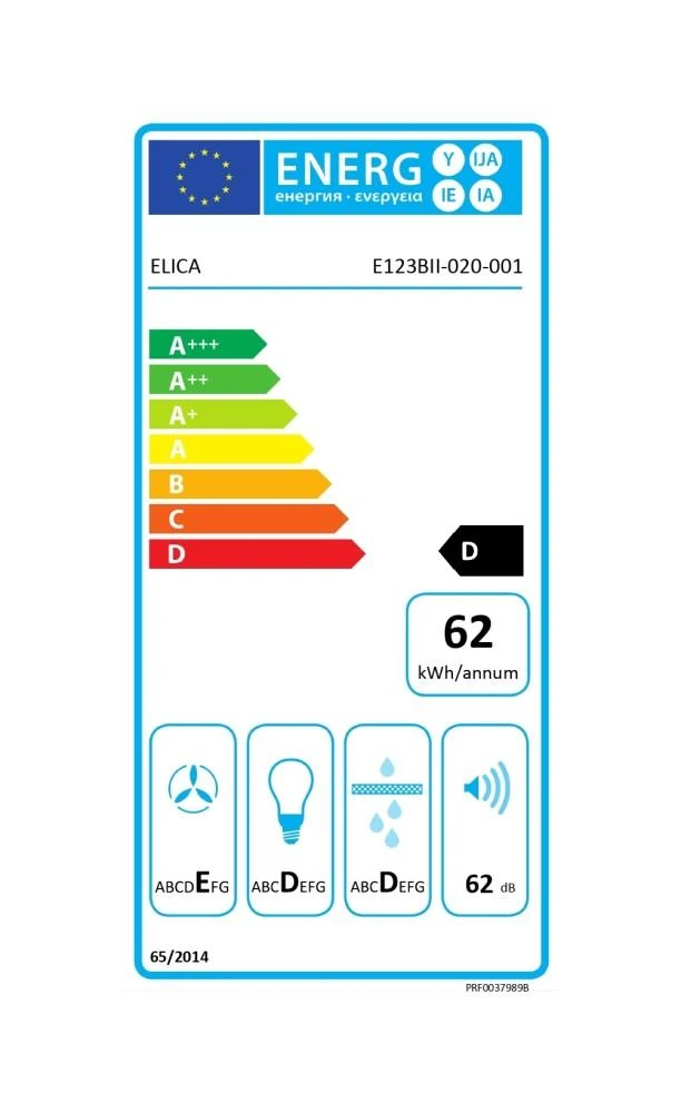 Įmontuojamas gartraukis Elica ELITE 14 LUX BL/A/60, juodas