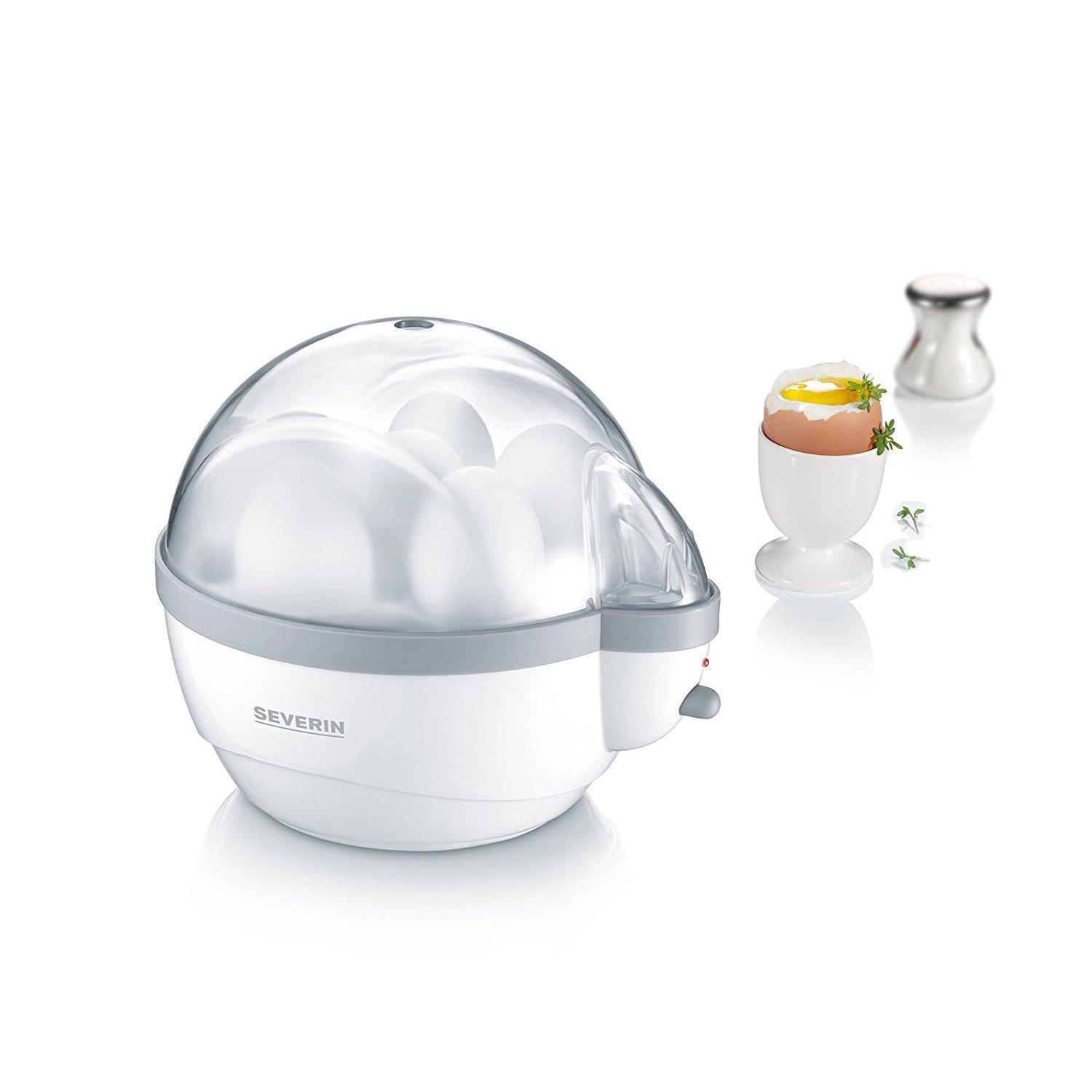 Severin Egg Boiler EK 3051 Baltas, 400 W, Functions Thermal safety cut