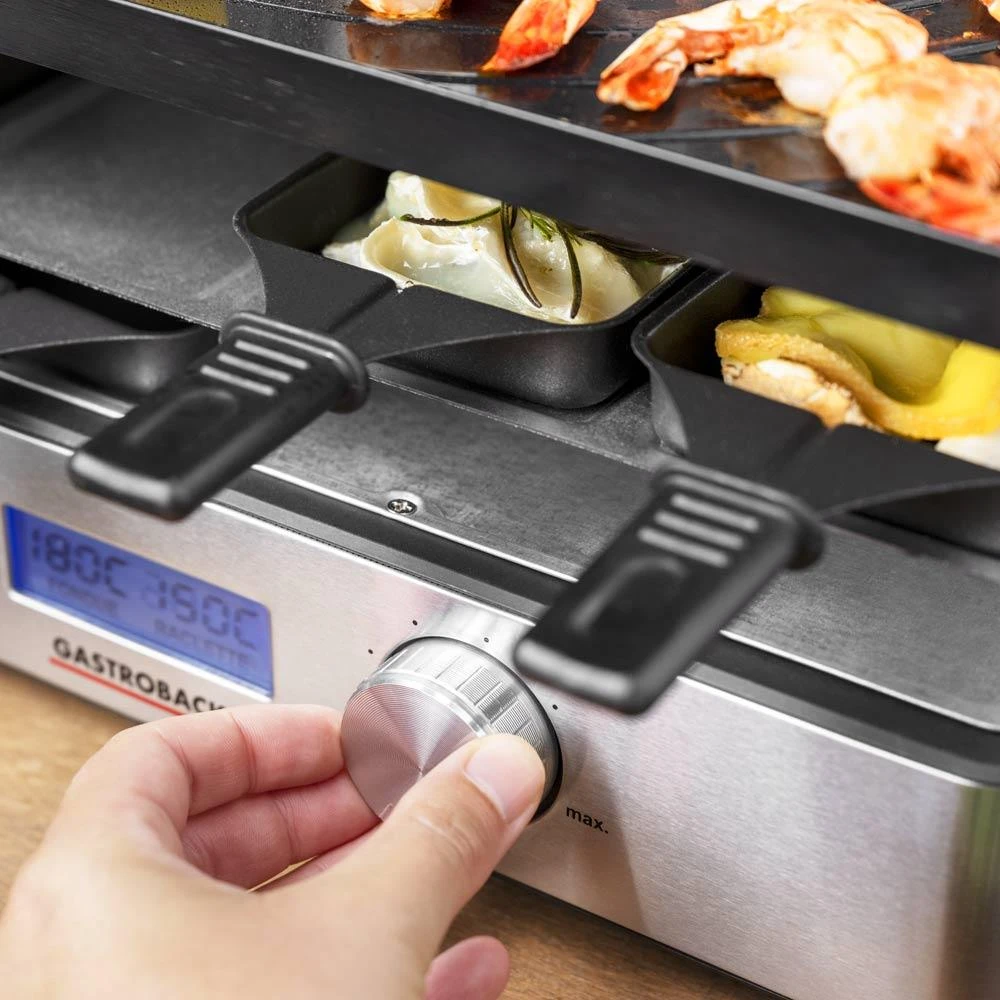 Gastroback 42562 Design Raclette Fondue Advanced Plus Nerūdijantis plienas