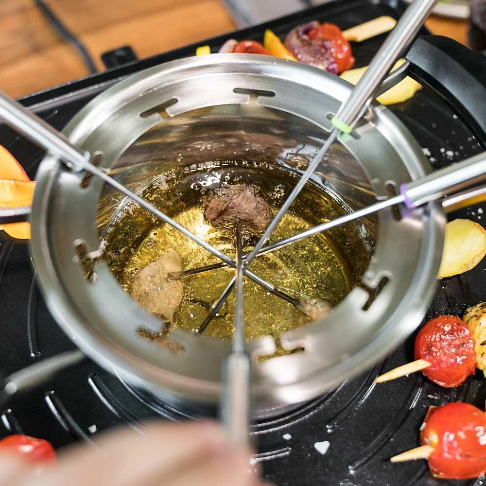 Gastroback 42562 Design Raclette Fondue Advanced Plus Nerūdijantis plienas