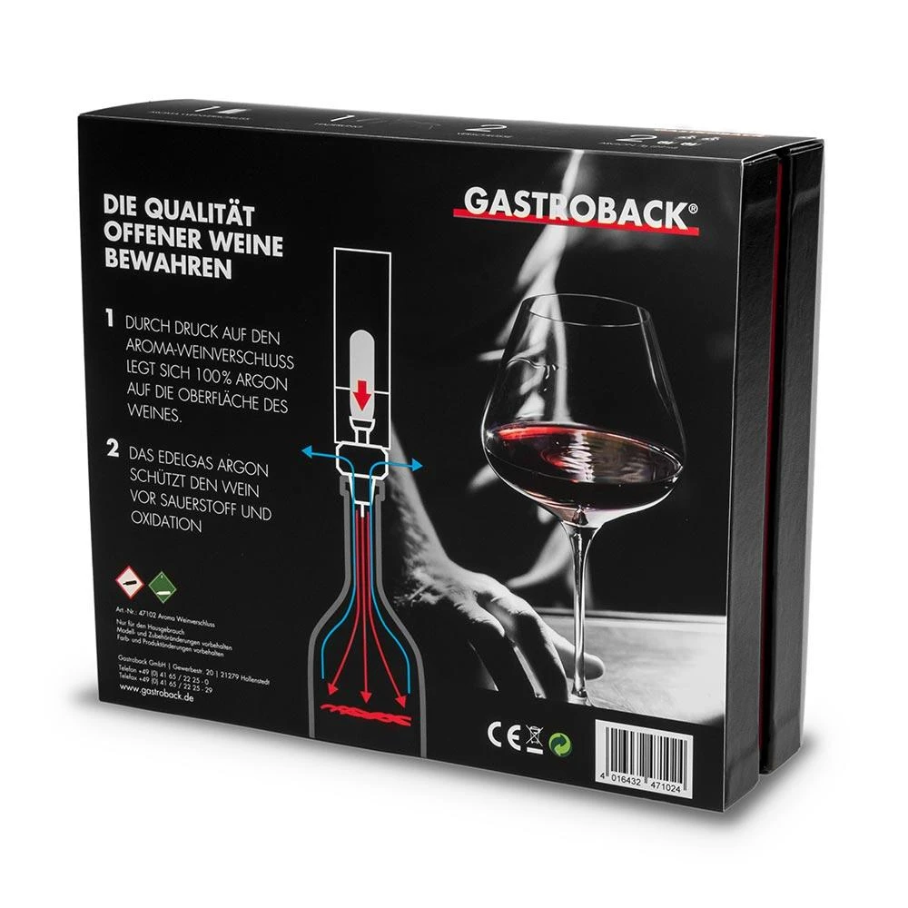 „Gastroback 47102“ aromatinio vyno konservavimo indas