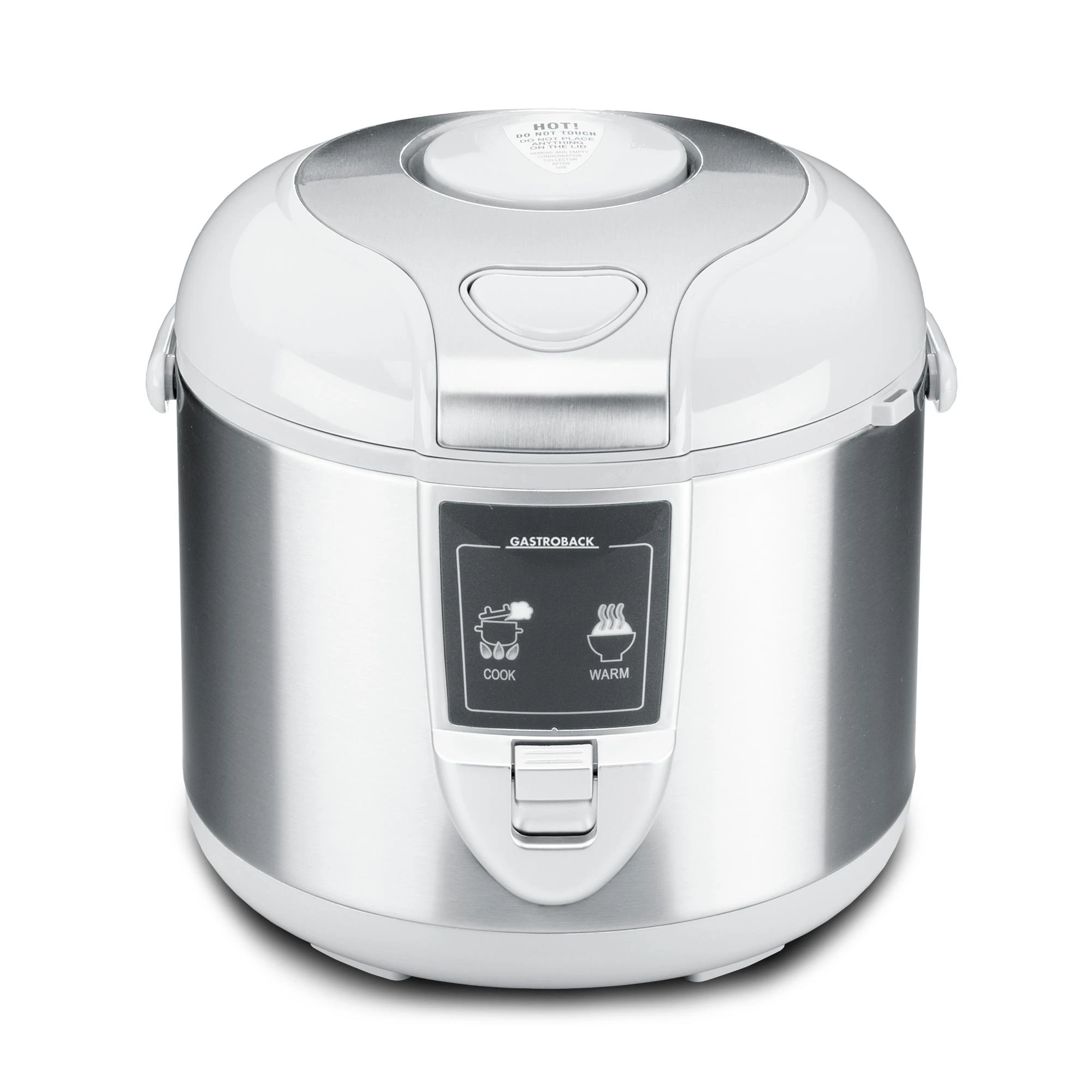 Ryžių virimo puodas Gastroback Rice cooker 42507 Inox/ Baltas, 450 W, Capacity 3 L, Number of baskets 2