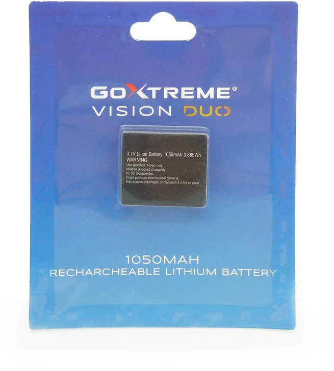 GoXtreme 1050mAh 3.7 V Akku for GoXtreme Vision DUO 01477