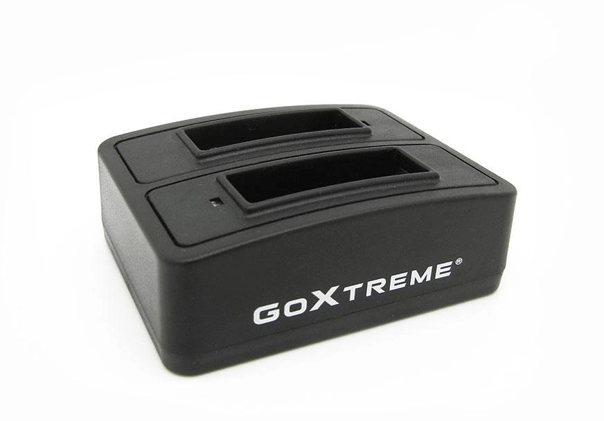 Easypix „GoXtreme“ akumuliatoriaus įkroviklis, skirtas „Juodas Hawk“ ir „Stage“.