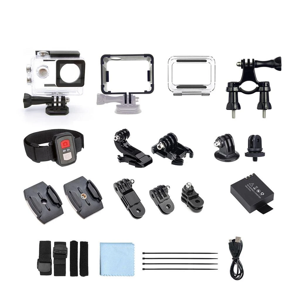 EASYPIX | GoXtreme Vision DUO 4K | Jutiklinis ekranas | Atsparus vandeniui | Wi-Fi