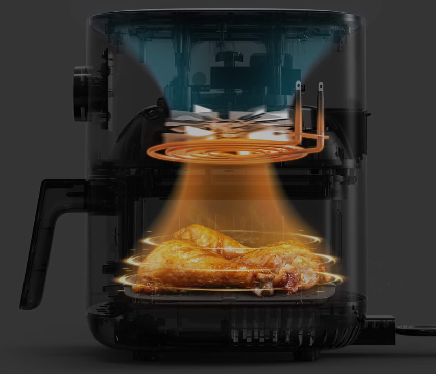 Gruzdintuvė Xiaomi Mi Smart Air Fryer Power 1500 W, Talpa 3.5 l, Balta