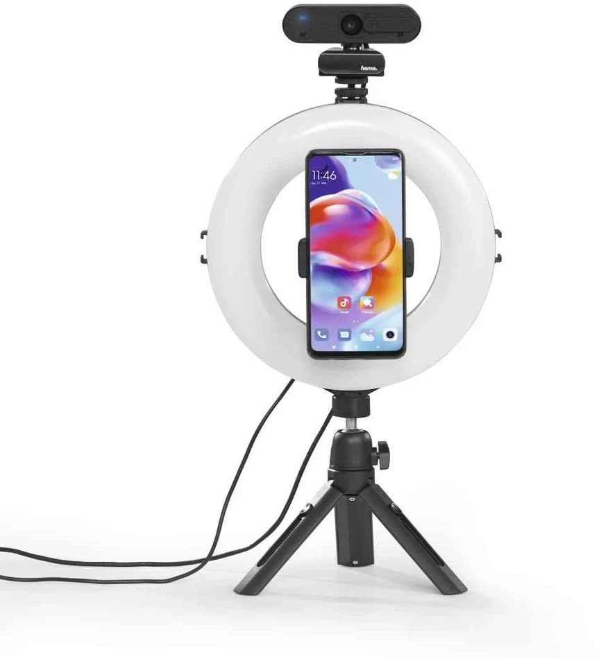 Hama žiedinis šviestuvas su mini stovu SPOTLIGHT SMART 80