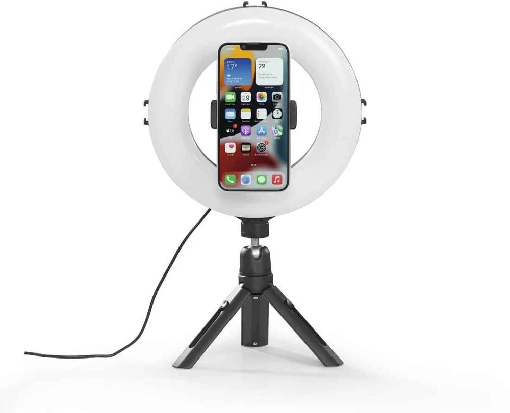 Hama žiedinis šviestuvas su mini stovu SPOTLIGHT SMART 80