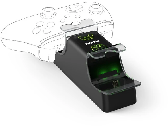 „Hama“ įkrovimo stotis, skirta „Xbox Series X/S“ dvigubiems valdikliams (01154960000)
