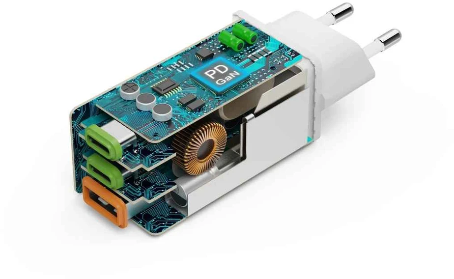 Hama 65W 2xUSB-C, 1xUSB-A PD do laptopa