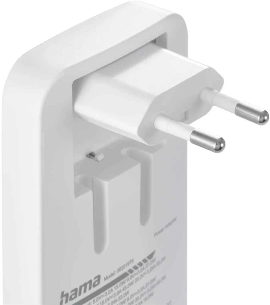 Hama 65W 2xUSB-C, 1xUSB-A PD składana do laptopa