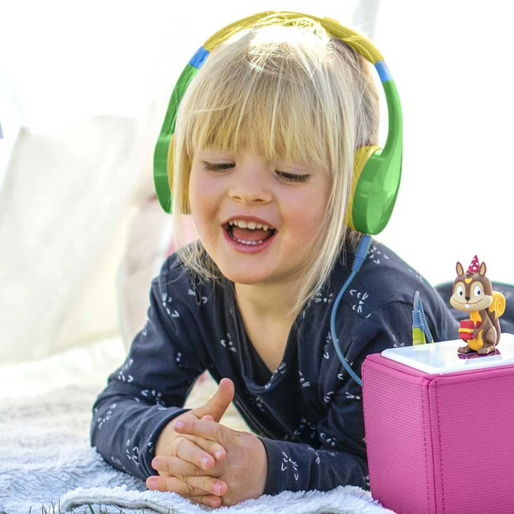 Ausinės Hama Kids Guard zielono-geltona