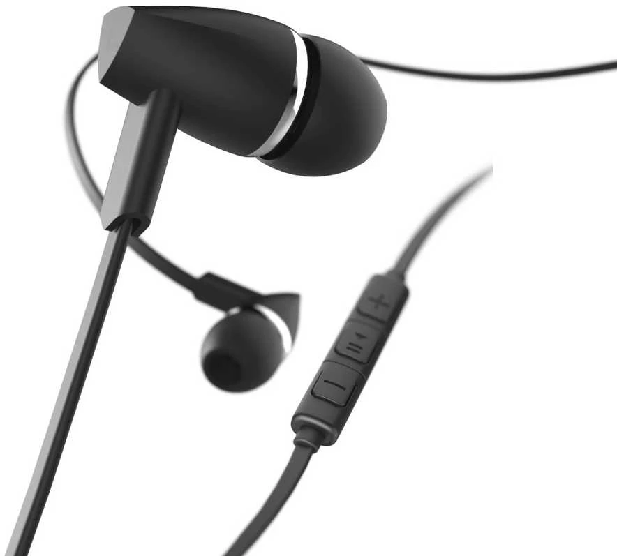 Juodos į ausis įdedamos stereo ausinės Hama Joy