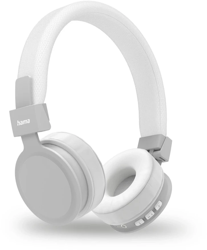 Hama „Over-Ear“ „Bluetooth“ ausinės „Freedom Lit II“, belaidės, stereo, su garsu, baltos