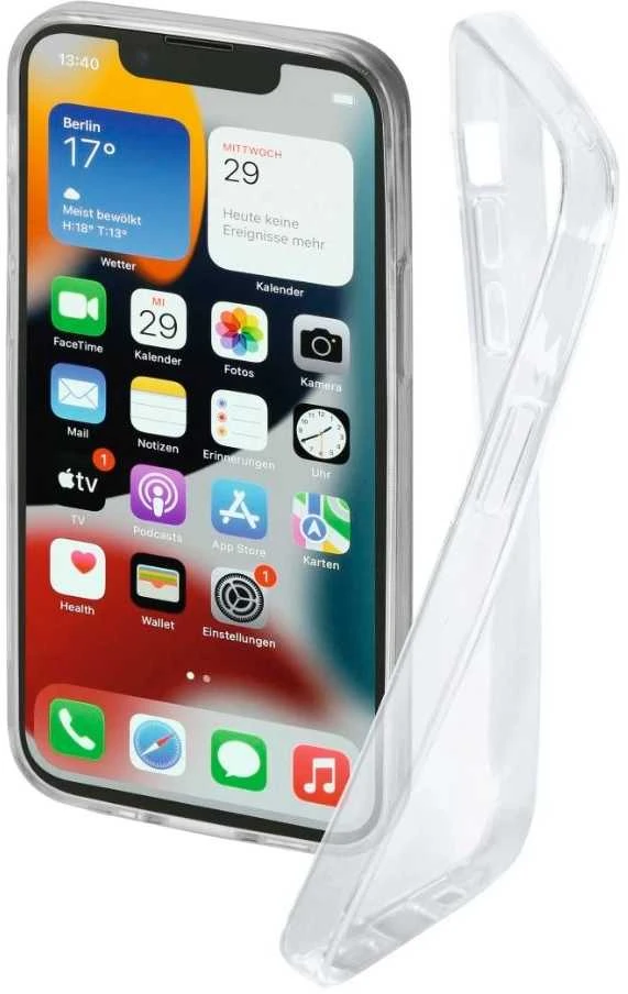 Hama Crystal Clear GSM DĖKLAS IPHONE 13 MINI, SKAIDRUS