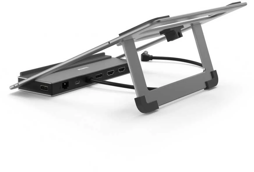 Hama USB-C prijungimo stotelė Connect 2 biuro stovas, nešiojamasis kompiuteris, 12 prievadų