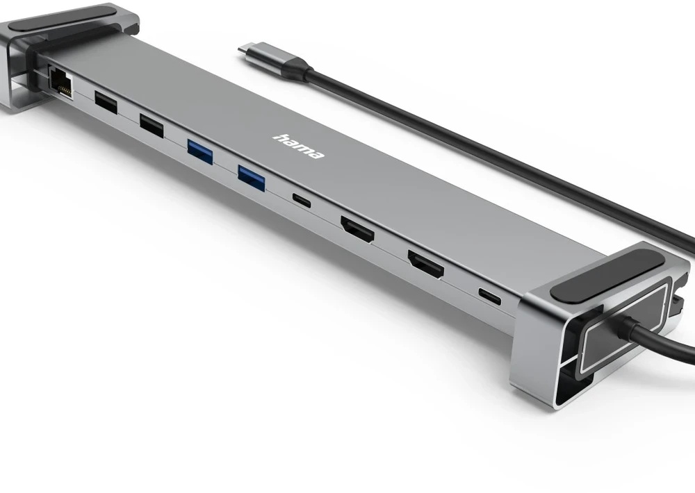 Nešiojamojo kompiuterio prijungimo stotis Hama Connect 2 Office USB-C / 100 W