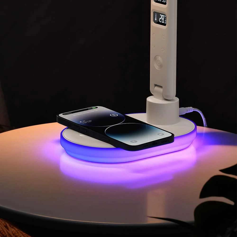 Hawk HW-LAMP03 LED Desk Lamp Baltas RGB