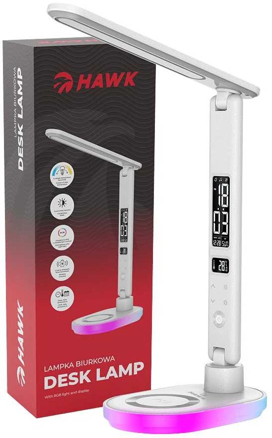 Hawk HW-LAMP03 LED Desk Lamp Baltas RGB