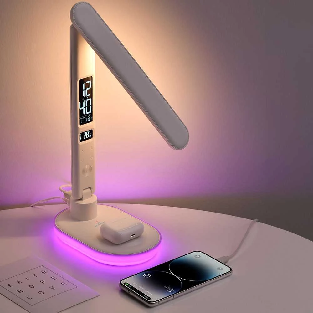 Hawk HW-LAMP03 LED Desk Lamp Baltas RGB