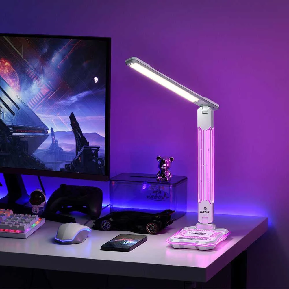 Hawk HW-LAMP04 Desk Lamp Baltas