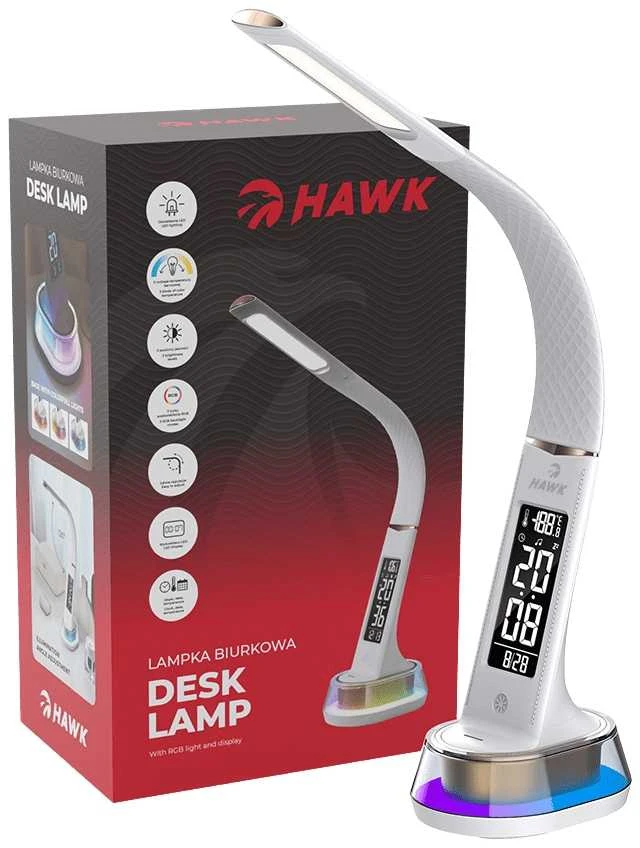 Hawk HW-LAMP05 Desk Lamp Baltas