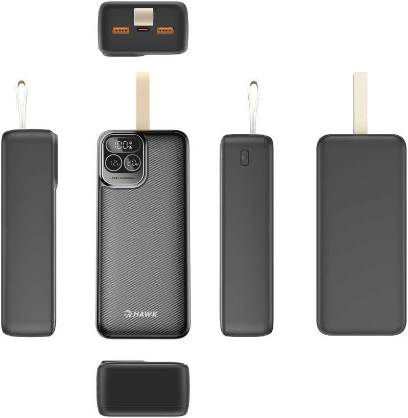 Hawk 30000 mAh powerbankas su LCD ekranu