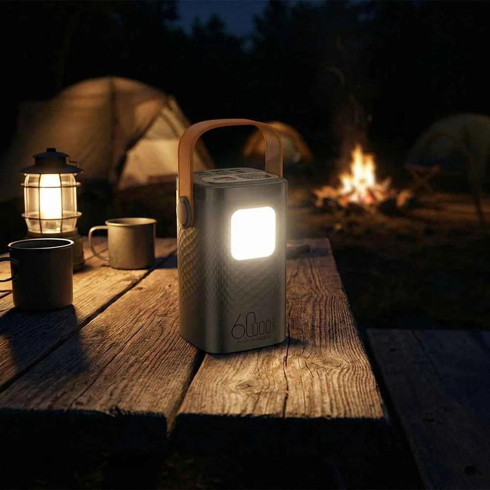 Hawk HW-PB60000 Powerbank 60000mAh, Juodas