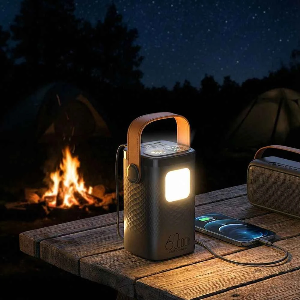 Hawk HW-PB60000 Powerbank 60000mAh, Juodas
