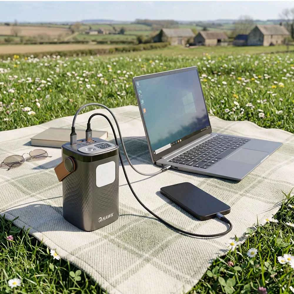 Hawk HW-PB60000 Powerbank 60000mAh, Juodas
