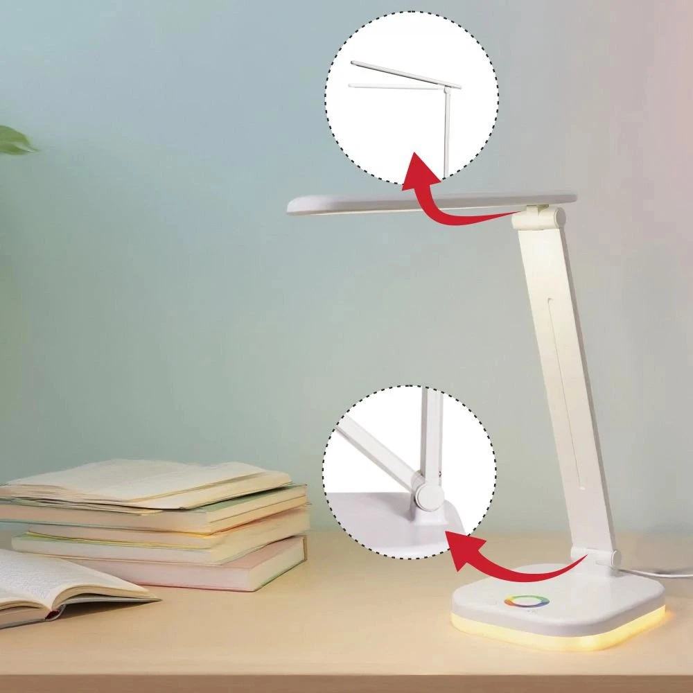 Hawk HWDL001WH Desk Lamp Baltas