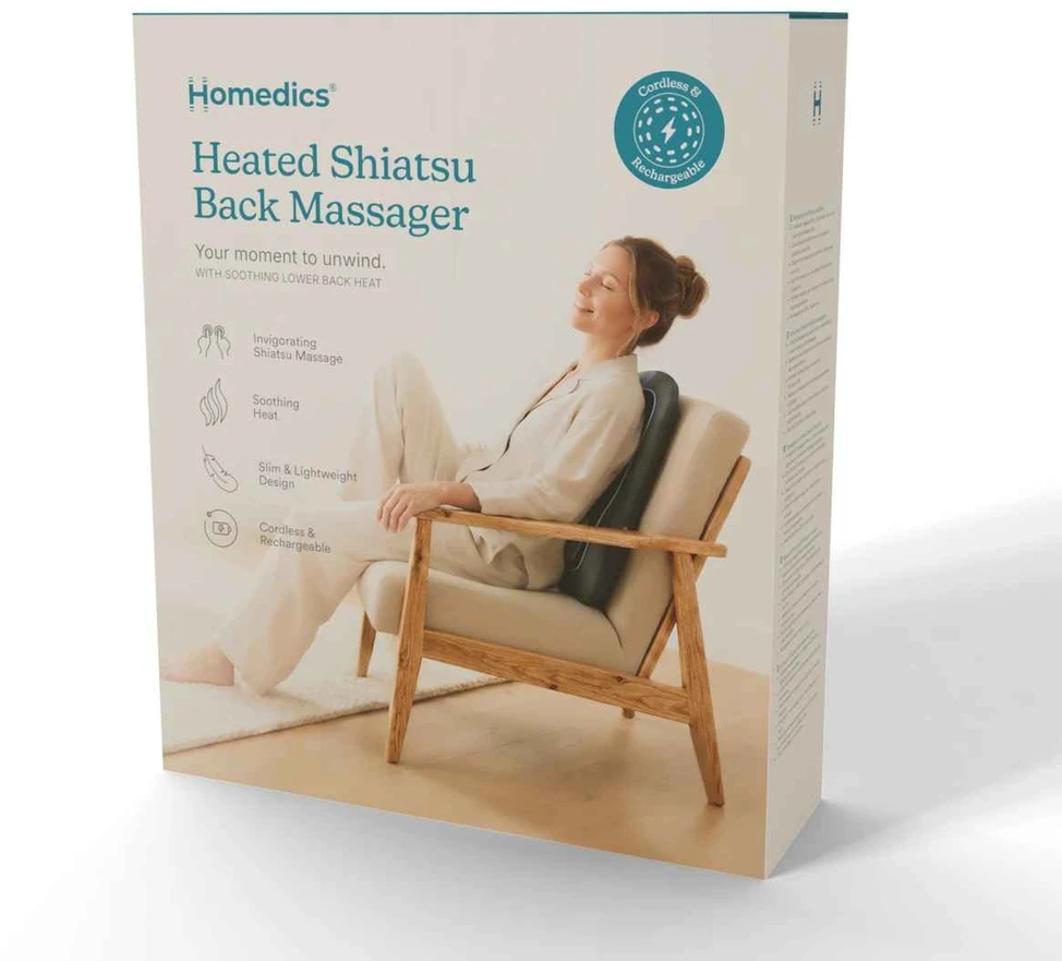 Homedics SBM-150H-WW Heated Shiatsu Back Massager