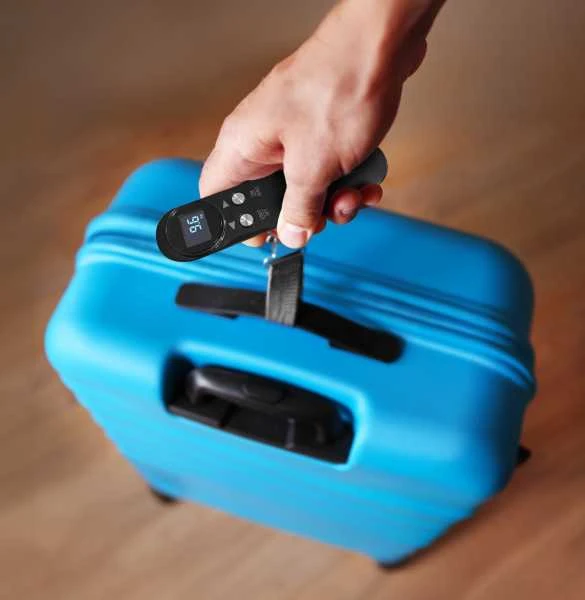 Homedics SCL-L100-BKR kelioninės lengvos bagažo svarstyklės